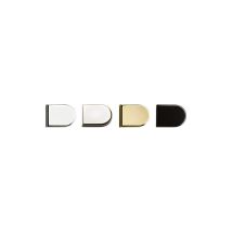 Hettich – Tappo decorativo per porta in vetro nichelato – Set con supporto e viti di montaggio – Spessori vetro 55-65 mm