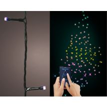 LUMINEO – Solar-Lichterkette mit 200 LEDs – Bluetooth-fähig, Farbwechsel, 1990 cm, IP 44