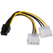 Akyga Ak-ca-13 Adapterkabel 2x Molex (m) - Pci-express 6-pin (m) 0,15 M