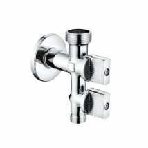 Válvula Lavadora/lavabo Combinada 1/2 X 3/4 X 3/8