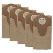 Grizzly Tools - Papierfilterbeutel 5er 30l Passend Für Einhell Th-vc 1820 S Staubsaugerbeutel