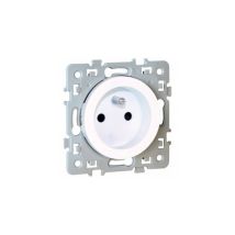 Eur'ohm 60260 2p+t Square 1 Outlet - 16a - 250v - White