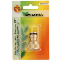 Adattatore per tubo flessibile in ottone femmina 1/2" – Giardinaggio – Filettatura da 1/2" – Connettore rapido per rubinetto