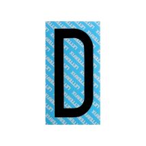 Numéro de porte – Lettre Adhésive Noire Série T80 – Matières, Numéro de porte