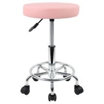 Tabouret De Bar Réglable En Hauteur Rotatif – Cuir Synthétique Étanche – Hauteur 47,5 À 62 Cm – Confort Optimal Avec Repose-pieds – Kktoner