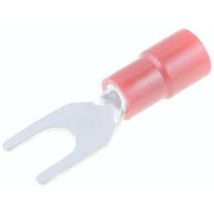 Terminal À Fourche 4,3 Mm Pour Câble 0,3-1,65 Mm Pré-isolé Rouge Tmev1.25y-4s Pvc15043a