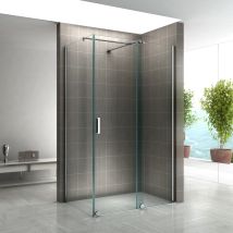 I-flair Duschkabine Nadine 150x80 Cm Tür: 150 Cm Duschabtrennung Mit Schiebetür In Chrom 8mm Esg Sicherheitglas Klarglas