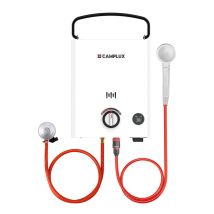 Camplux First Serie Scaldabagni A Gas 5l/min, Scaldabagni Istantanei A Gas Propano/butano Display A Led - F5 - Butano (28-30 Mbar)/propano (37 Mbar)