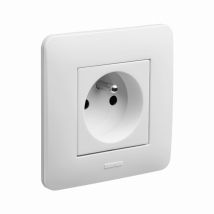 Steckdose 2p+t 16 A Weiß Glänzend - Debflex