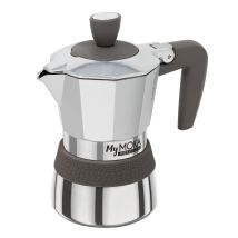 Cafetera Pedrini Mymoka Inducción Acero Inoxidable 2 Tazas