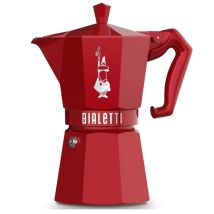 Esclusiva Caffettiera Moka Rossa A 6 Trucchi - 0009056 - Bialetti