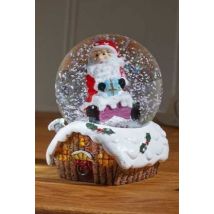 Marco Paul – Christmas Snow Sphere – Colour Changing LED Water Ball – 9 x 7 x 7 cm – Battery Operated – Festive Indoor Decoration