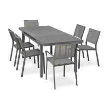 Dania - Set Da Pranzo Da Giardino 6 Posti In Alluminio - Dcb Garden