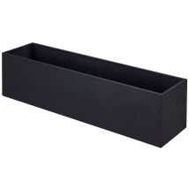 Jardinera de hormigón 100 cm – Hidrófuga – Resistente a rayos UV – Acabado natural – Colores blanco, gris y negro