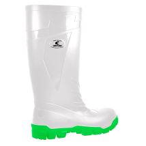 NOZZA PVC-Stiefel Gr. 40 EN ISO 20345 S4 weiß antistatisch metallfrei für Medizin und Lebensmittelbereich