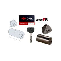 Cilindro De Doble Diámetro 50 Para Puerta De Aplicación Redonda 0q116-00-0 Cisa