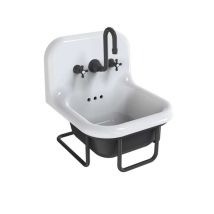 Bleu Provence - True Colors – Retro-waschbecken – Waschbecken – Schwarz – 42 X 42 X 46 Cm