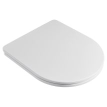 Cecipa Max Sedile Wc Universale Coperchio Chiusura Ammortizzata, Tavoletta Wc Con Sgancio Rapido, Facile Montaggio, Copriwater In Pp D Forma, Bianco