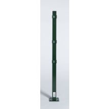 Pfosten Mit Montageplatte Für Stab- U. Doppelstabmatte Grün (ral 6005) / 110 Cm
