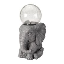 Elefante de Resina y Cristal – Decoración de Jardín – Diseño Minimalista – Regalo Elegante – 2 Años de Garantía