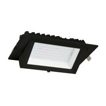 Downlight Orientabile Rettangolare Led Nero 3000k Bianco Caldo 60 W