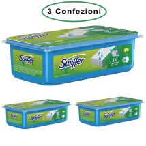 Swiffer Wet Panni Umidi Lavapavimenti Per Scopa Al Limone 3 Confezioni Da 24 Panni