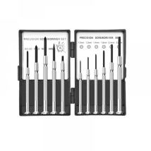 11-teiliges Mini-präzisionsschraubendreher-set (schlitz/kreuzschlitz) – Für Brillen-, Elektronik- Und Mikromechanik-reparaturen – Profi-set