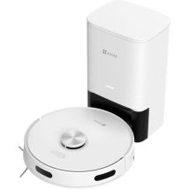 EZVIZ – CS RE5P – Roboterstaubsauger RE5 Plus – 4000 Pa Saugleistung – 300 ml Wassertank – Automatische Entleerung – Kompatibel mit Google Assistant