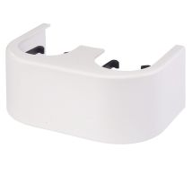 Flamco Habillage Design Bloc De Robinet Équerre Plastique Blanc, F10094