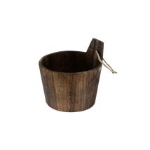 Box&beyond - Cesta De Madera Marrón, Pino Wengué De Oslo, H.16,5 X W.16