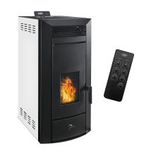 Stufa A Pellet Idraulica Ermetic Kleona 22,7 Kw Bianco Sannover