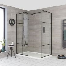 Milano - Hudson Reed Barq - Douche Italienne D'Angle Avec Verrière Et Receveur Blanc – 150cm X 76cm