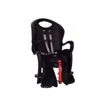 Seggiolino Bici Posteriore "tiger Lux Easy" Nero, Portata Massima 22 Kg