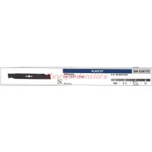 AMA – Klinge für Rasenmäher PLAYCUT S461 RS461T – 458 mm – Ø 15 mm – 15-12-18 mm – 60 mm – PLAYCUT Code: 039775