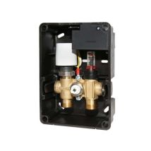 Flamco Rtl-th Basic Kombibox Ohne Raumtemperaturregler G 3/4' Außengewinde Eurokonus, Messing, Kunststoff Blende, Weiß