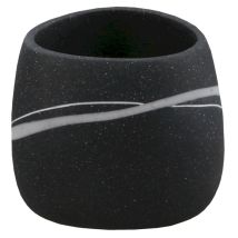 Optima – Vaso de baño Sidao – Poliresina – Negro – 9x8x9cm