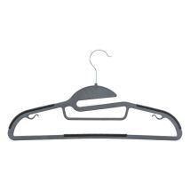 Five – Appendini in plastica bi-materiale x8 – Colore: Grigio, Lunghezza: 41 cm, Larghezza: 0.40 cm, Altezza: 21.60 cm
