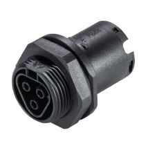 Wieland 96.031.1053.1 Conexión De Aparato Rst20i3 Parte Hembra M25 3 Polos Negro, 9603110531