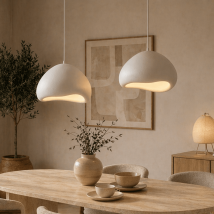Lampe À Suspension De Luxe Blanche Ø50 Cm Et Ø50 Cm – Abat-jour