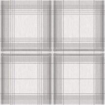 Arthouse - Plaid Check Tartan Wallpaper Chequed Woven Linen Effect Grey White