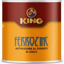King - 500 Ml Zincante A Freddo Ferrozinc Grigio Vernice Per Ferro Antiruggine