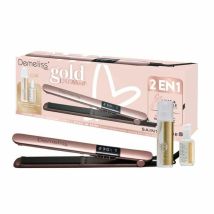 Saint-algue Demeliss Gold Love Plancha De Pelo Rosa Dorado