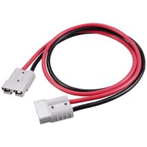Tru Components - Hochstrom Batteriesteckverbinder Verlängerungskabel 1000 Mm Tc-12195680 Schwarz, Rot