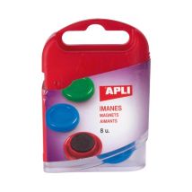 Magneti Apli 20 Mm Materiale Magnetico Confezione 8 Pezzi