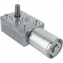 Moteur Électrique De Réduction Réversible À Couple Élevé Boîte De Vitesses Motoréducteur À Engrenage À Vis Sans Fin 12v 60rpm Argent,