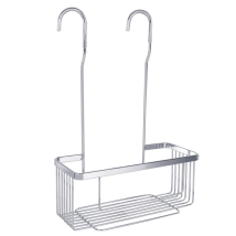 Estante de ducha suspendido DEBLANCH – Acero inoxidable – 40 cm ancho – 15 cm profundidad – 25 cm altura