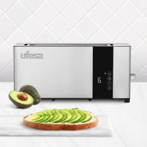Tostador – 70793472 – Tostadora Ranura Larga UFESA PLUS DELUX – 1050 W – Negro – Acero inoxidable