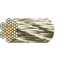 Cavo In Acciaio Inox 7x7 Fili Levac 3 Mm Crm 500 Kg - Venduto Al M - 1260die180