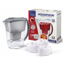 Carafe Filtrante Grise + 3 Cartouches Aquaphor B25