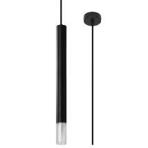 Sollux Lighting Wezyr Lámpara De Techo Suspendida Delgada, Negra, 1x G9